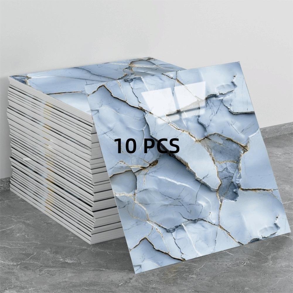 10pcs Imitation Marble 3D Foam Wall Sticker Self Adhesive Renovation Tile Sticker  Room Decor