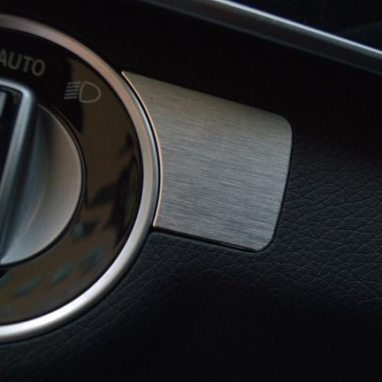 Aluminum Alloy Headlight Switch Button Cover For Mercedes Benz C W204 2010-2013