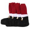 4pcs Universal Christmas Chair Foot Cover Elastic Band Design Furniture Feet Sleeve  Livingroom