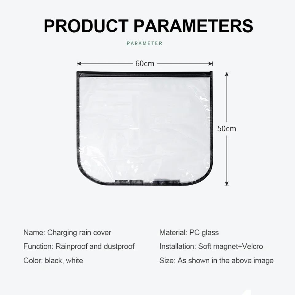 Electric Vehicle Charger Port Cover Outdoor Rainproof Protection Dustproof Covers for Tesla Model 3 Y SUV Car Accessories
