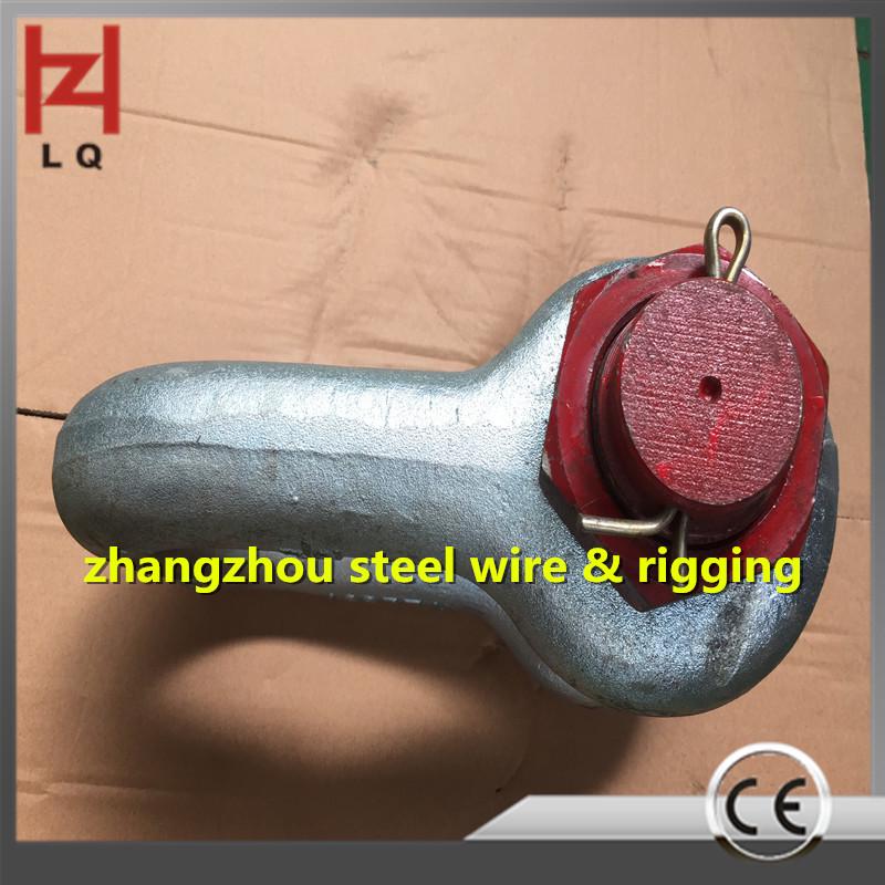 American Standard 25T High-Strength Alloy Steel D-Type Shackle with Nut