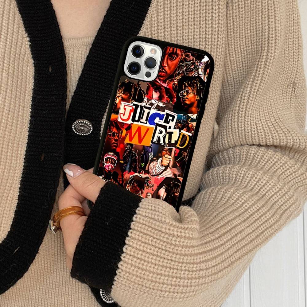 Rapper J-Juice Wrld Phone Case Wireless Charging PC+TPU For IPhone 11 12 13 14 15 16 17 Pro Max Plus Case