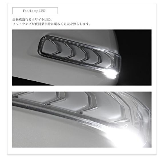Avest Vertical Arrow Sequential LED Door Mirror Turn Signals for Vellfire and Estima 50 optional Alphard, 20, Noah/Voxy 70, (without switch)