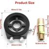 Oil Sandwich Plate, Universal Oil Filter Thread Adapter With 1/8" NPT Oil Pressure Gauge Filter