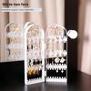 Jewelry Display Rack Necklaces Rings Plastic Folding Holder Large Capacity Bracelets Storage Hanger with Stud Earrings Holes