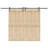 VidaXL Sliding Door Hardware Kit 305 Cm Black Steel, Sliding Door Hardware, Door Rail of 3295775