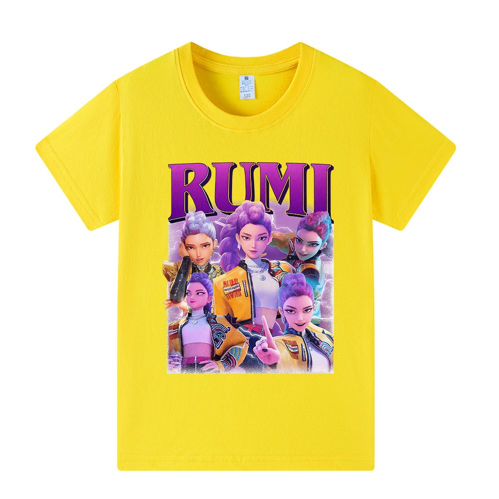 Kpop Demon Slayer Group Kids Short Sleeve T-Shirt