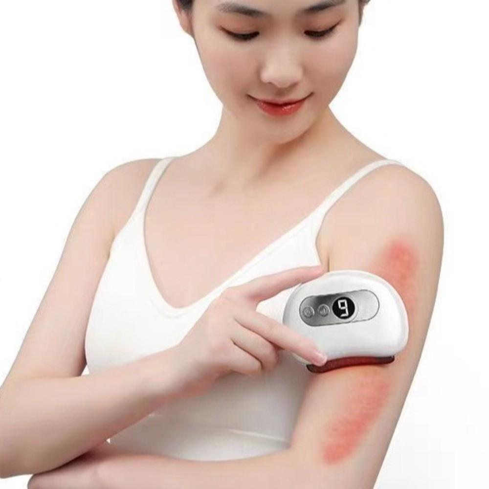 Large LCD Screen Electric Scraping Board Relieve Fatigue Gua Sha Massager Facial Lifting