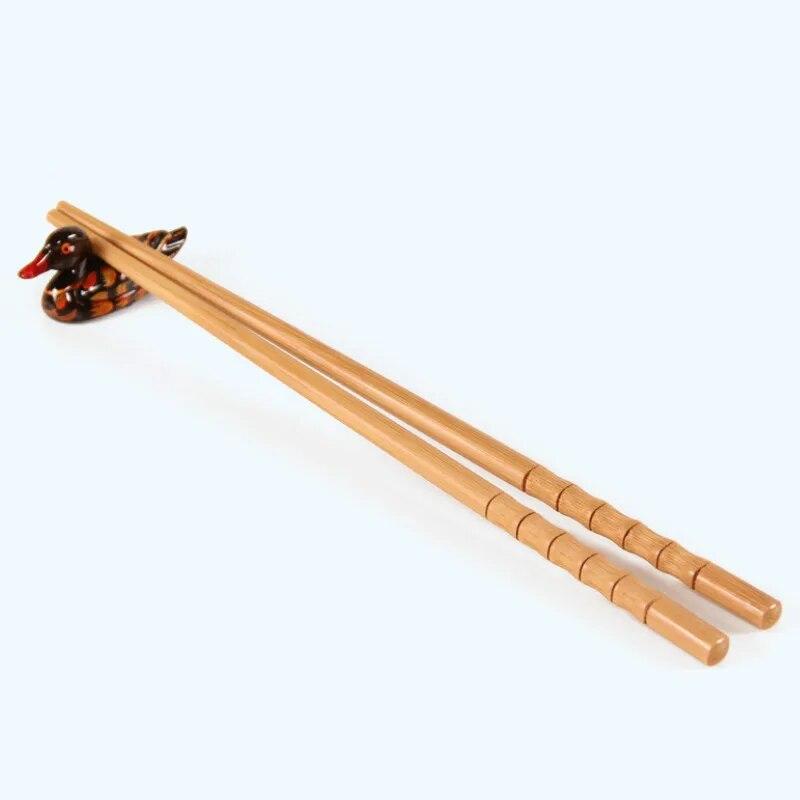 22.5cm Japanese Style Non-slip Natural Wood Chopsticks with Ties Sushi Chopsticks Set for Restaurant Kitchen Tableware