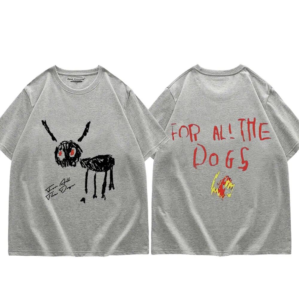 Rapper Drake for All The Dogs Graphic T Shirts Unisex's Women Hip Hop Trend Short Sleeve T-shirts Fashion Vintage Oversized T-shirt