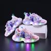 2025 Autumn Cartoon Princess Rotating Mesh Anime Luminous Girls' Sports Shoes