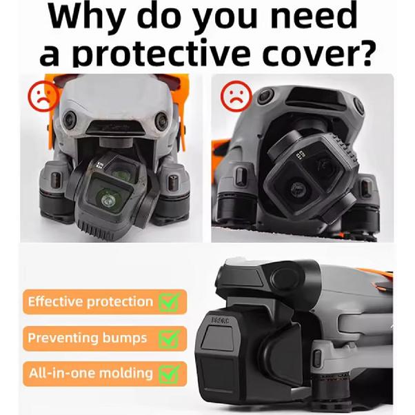 Lens Cover Gimbal Protector for DJI Air 3S Drone, Air 3S Lens Protector Lens Cap Dust Cover Accessories