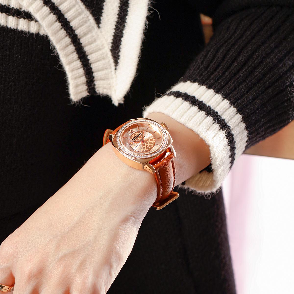 Водонепроницаемые кварцевые часы Простые модные поясные часы женские часы