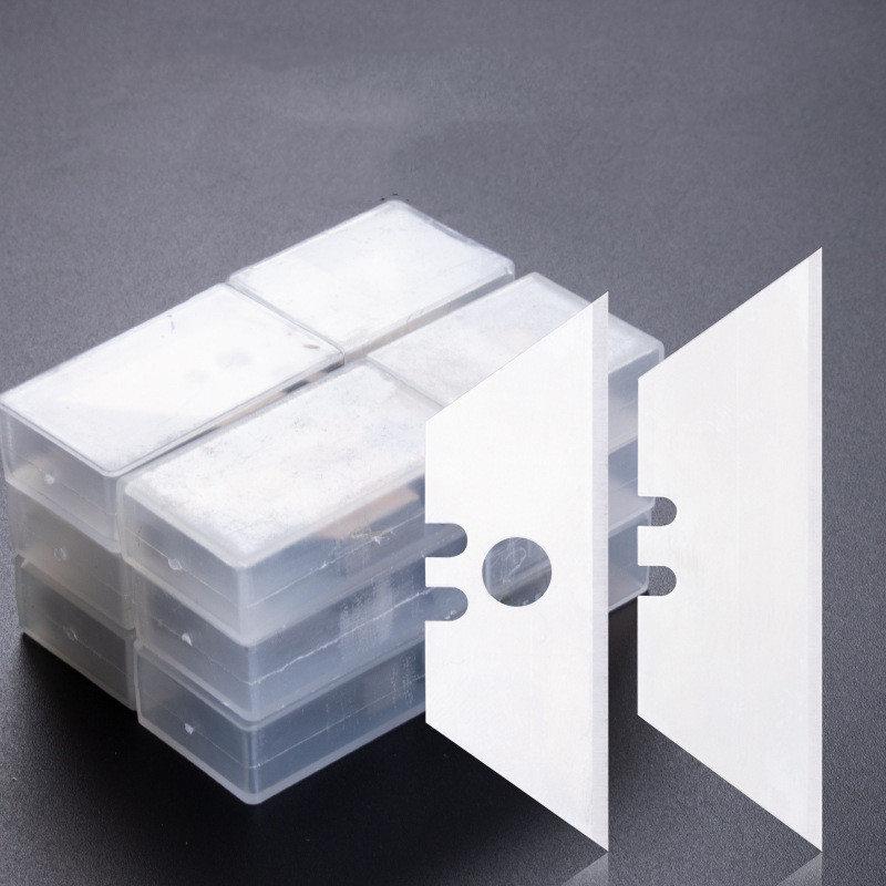 10Pcs Utility Knife Trapezoid Blades Special Knife Blades Steel Material Replacement DIY Art Craft Cutter Tool Blade