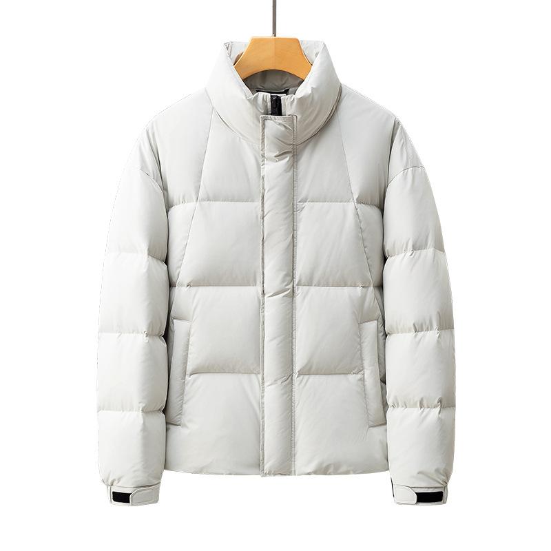 Men's Down Jacket Winter New Stand-up Collar Cold-proof Bread Jacket Light and Warm Thickened Short Jacket