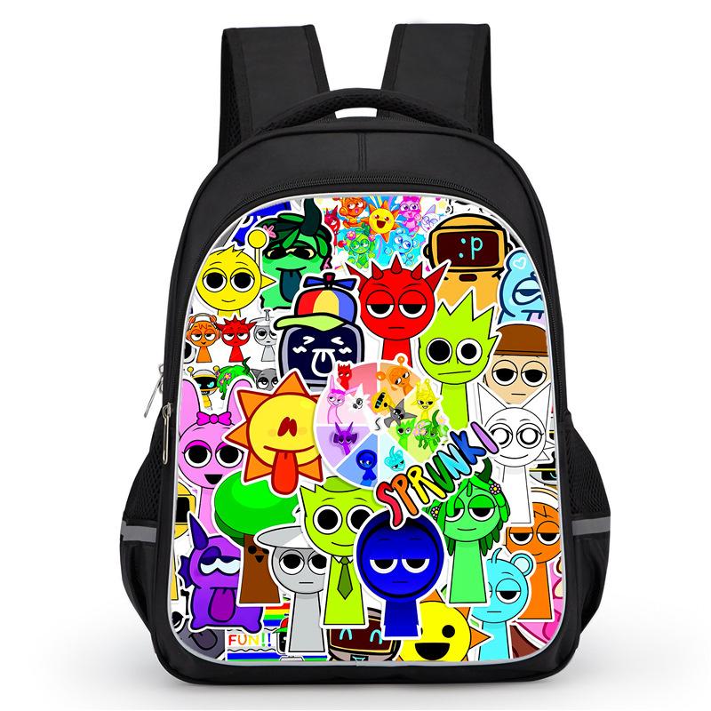 Rhythm Box Sprunki Hra Anime Batoh Studentský Školní Taška Počítačová Taška