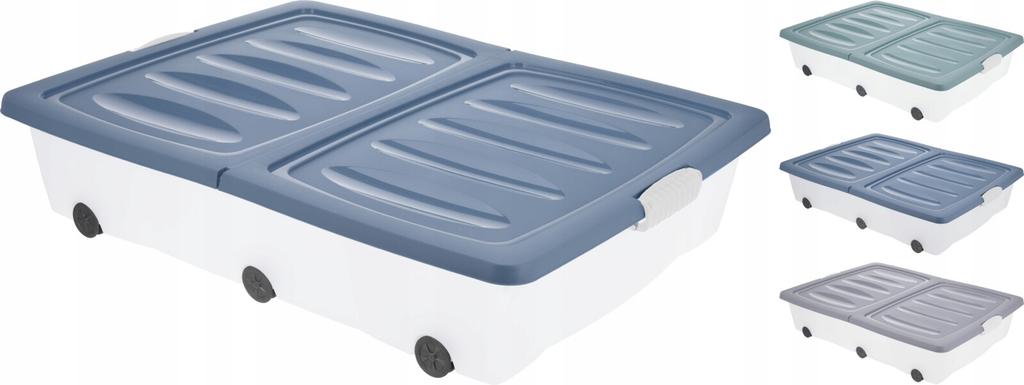 Storage Box On Wheels 80 X 60 X 17 Cm