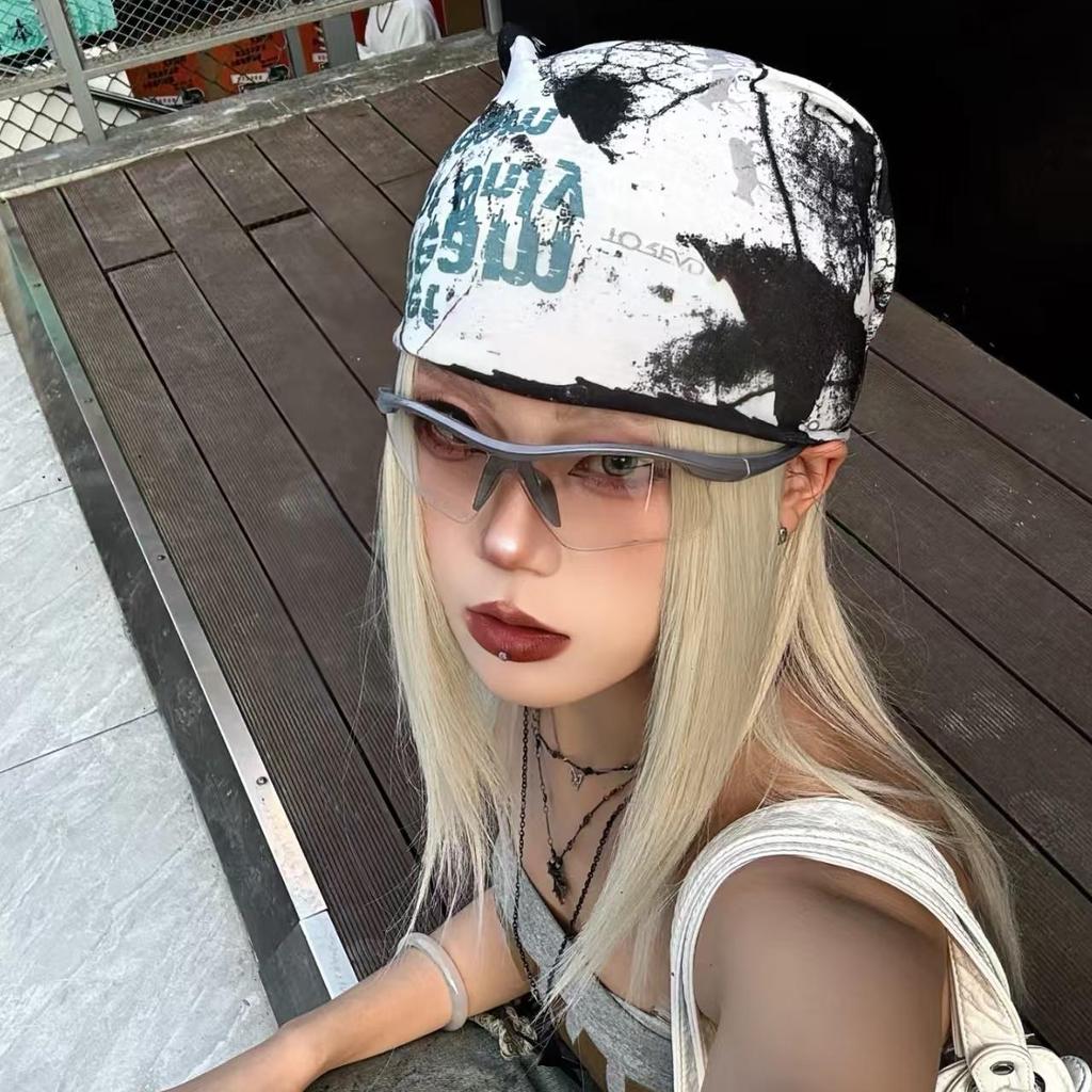 American Retro Print Silk Headscarf: Unisex Hip Hop Streetwear Head Wrap & Headband