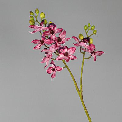 2 Gabeln Künstliche Phalaenopsis-Zweige Realistische Handgemachte Künstliche Schmetterlingsorchideenblüten Real Touch Kunstblumen