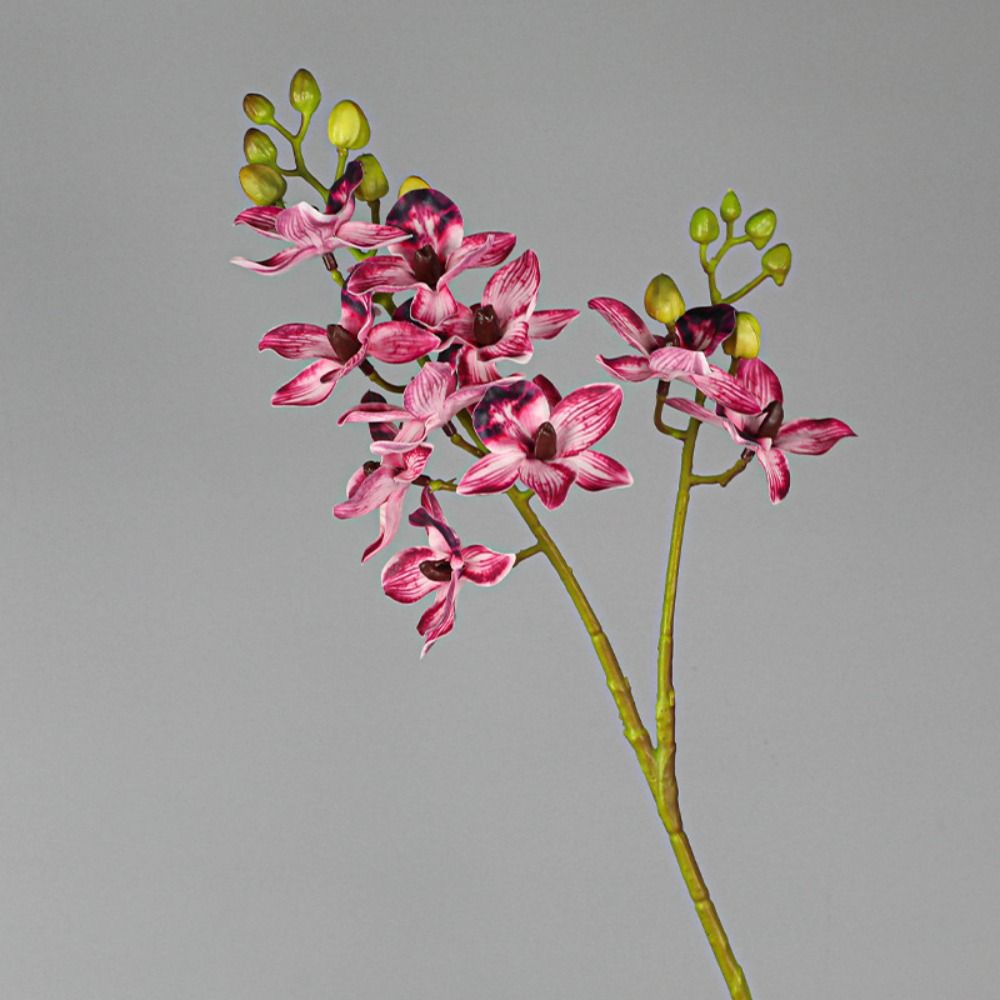 Realistic Artificial Phalaenopsis Branches 2 Fork Fake Flowers Simulation Plant  Wedding Home