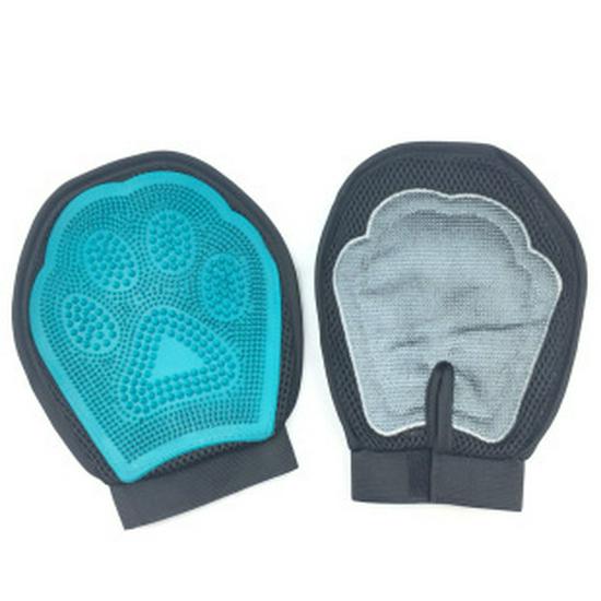 Pet Grooming Silicone Brush and Massage Gloves for Cats
