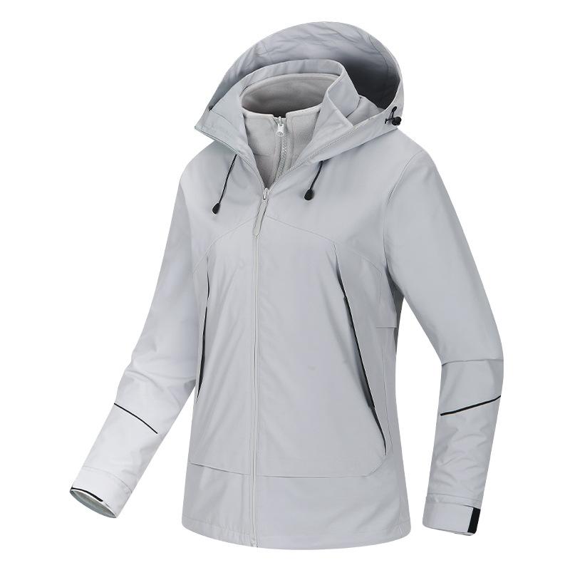 Outdoor Travel Autumn and Winter Three-in-one Jacket Hard Shell Men and Women The Same Style