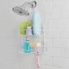 Over Shower Caddy with 2 Shelves Soap Tray Hooks Rust Resistant Bathroom Storage Solution Shower Essentials