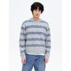 8Seconds Hairy Stripe Round Knit Light Gray