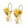 DIY Bouquet Necklace Earrings Wearable Mini Vase Pendant Necklace Insert Real or Dried Flowers Mini Flower Holder Jewelry Gift for Mom Grandma Wife