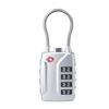 TSA-Approved Zinc Alloy Travel Cable Padlock with 3-Digit Combination