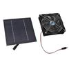 20W Solar Powered Exhaust Fan Powerful 12cm Fan Portable Solar Panel Fan Kit for RV Greenhouse Pet House