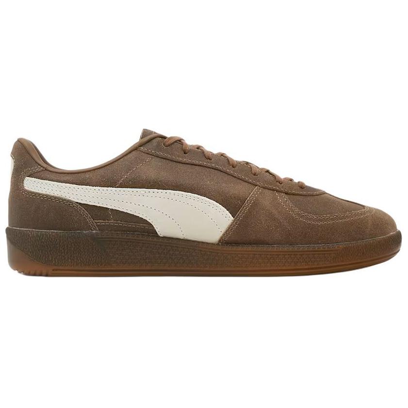 Puma Palermo Aged Comfortable Low-Top Sneakers Unisex Sneakers Brown White 402854-02