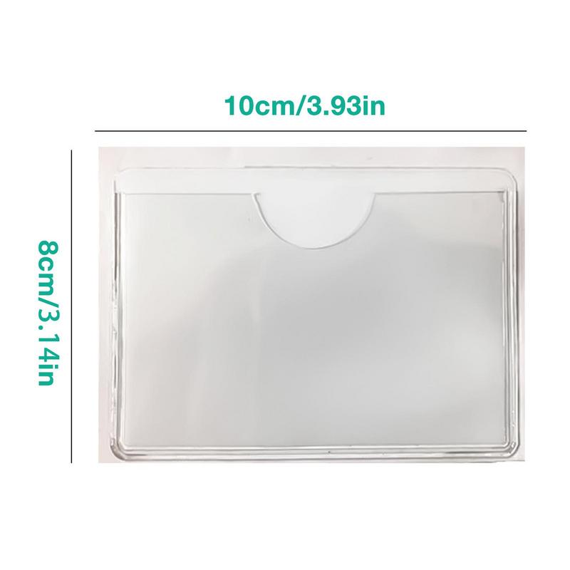 10x8 MM Windschutzscheibe Parken Auto Kartenhalter Genehmigung Transparent IC Karte PVC Plastikkartenhülle Tasche Auto Windschutzscheibenparkhalter
