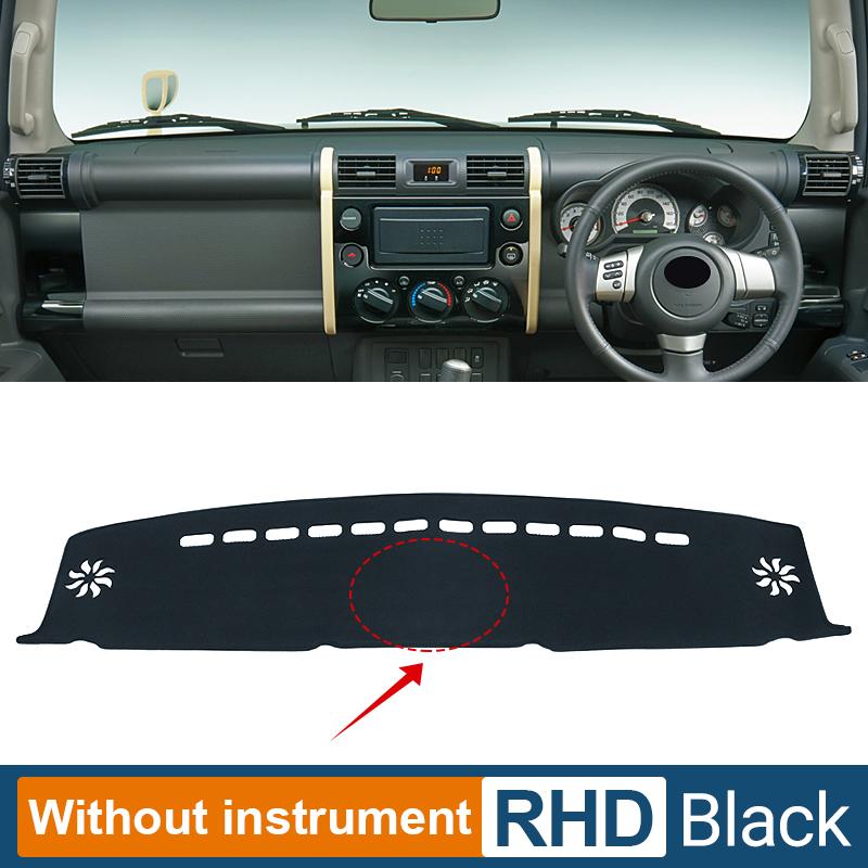 Auto Dashboard Abdeckung Vermeiden Licht Pad Anti-Uv Teppich Nicht-Slip Matte Für Toyota FJ Cruiser GSJ10 2006-2018 2022