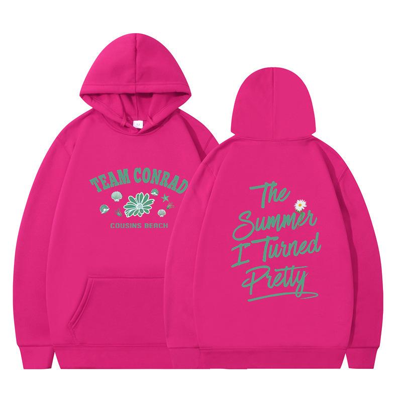 The Summer I Turned Pretty Printed Loose Hooded Sweater Hoodie