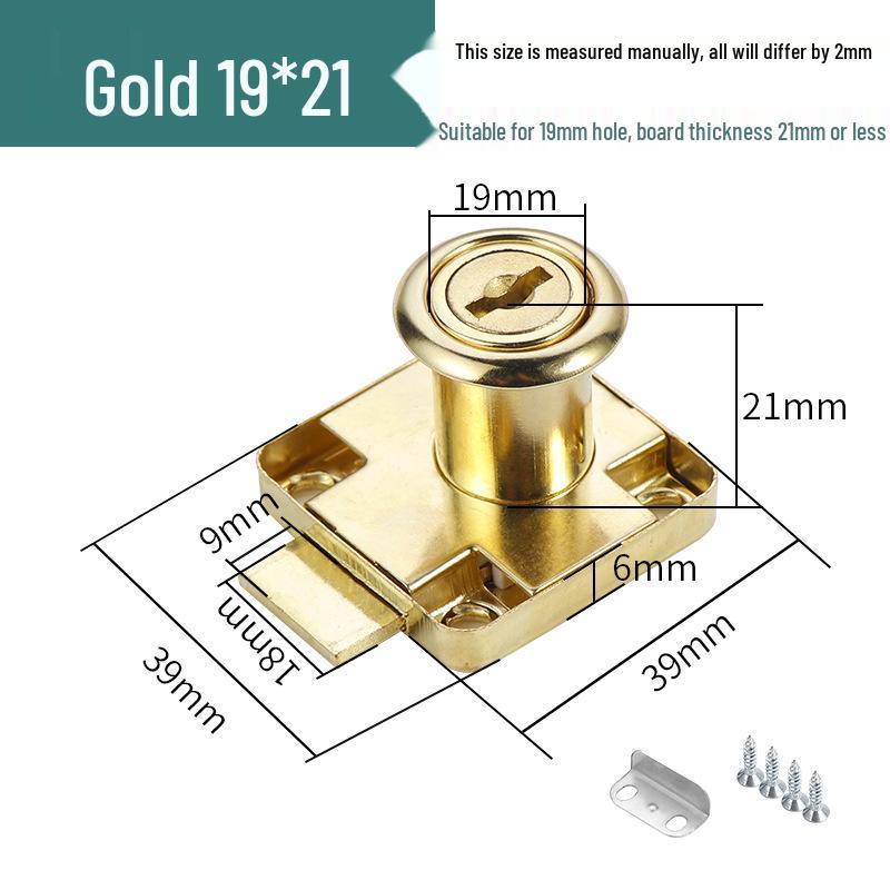 Zinc Alloy Cabinet & Drawer Cam Lock for Double Doors