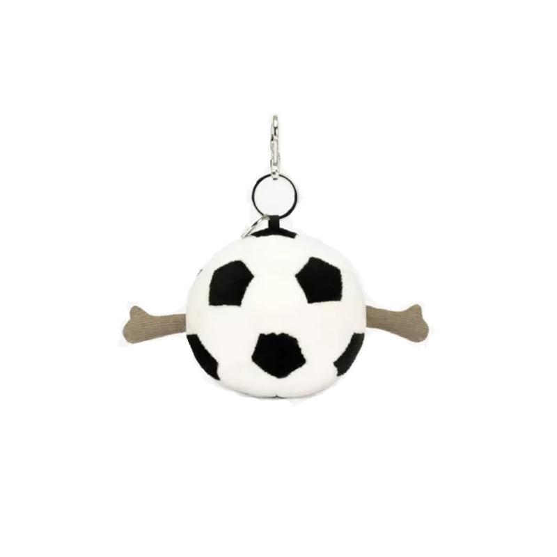 JELLYCAT Fun Sports Collection Soccer Amuseable Doll Plush Pendant 9cm Height