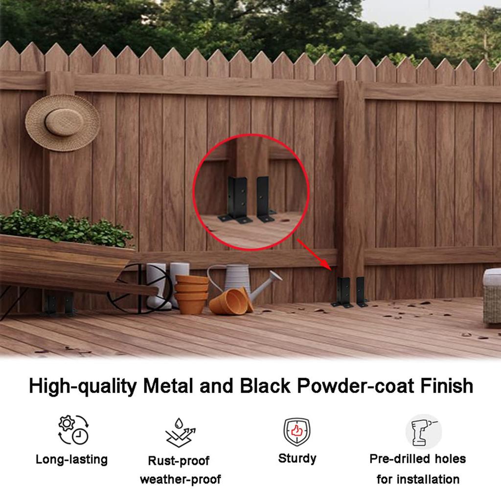 Stabile Metall-Terrassenpfostenanker Basiswinkel mit einstellbarer Höhe für die Installation und Wartung von Außenterrassen