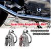 1Pcs Motorcycle Guardian Angel Bell Ride Cycling Key Chains Accessories Punk Cross Exorcist Amulet Motorcycle Decoration
