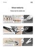 Splash-Proof Nail Clipper Set with Leather Case & Cuticle Pusher - Unisex Manicure Tools