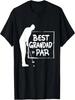 Golf Par Miglior Nonno Giocatore di Golf Giocatore di Golf Golfing Maglietta da Golf