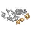 20Pcs Stainles Steel Hollow Ocean Pendants Sea Shells Lobster Starfish Charms DIY Necklace Marine Animal Pendant Jewelry Making
