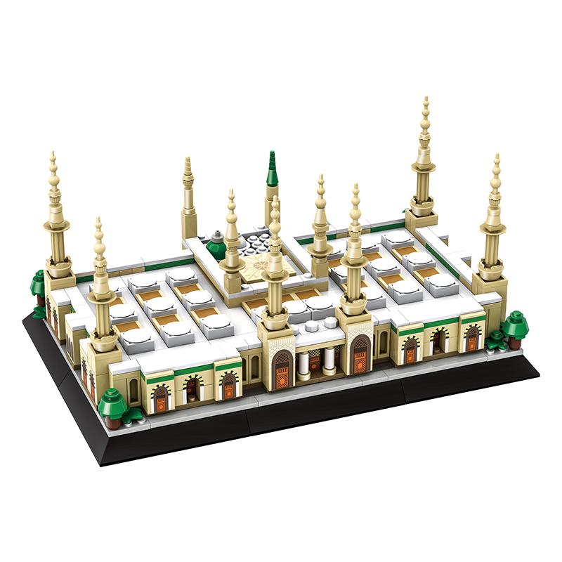 

594PCS Kids Building Blocks Prophet’s Mosque Model Puzzle Bricks Children Toys Home Decoration For Kids Adults Collectible Gift