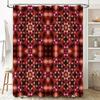 Modern Bathroom DecorStylish Red Blue Geometric Shower Curtain with White Accents Perfect for Creating a Luxurious Spa-like Expe