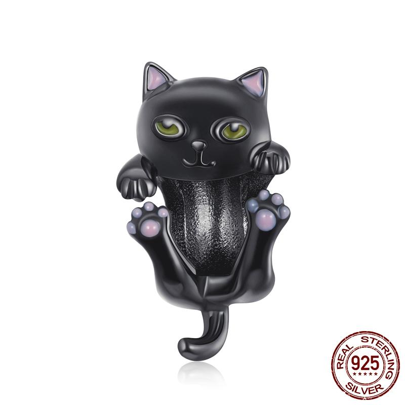 WOSTU Real 925 Silver Heart Beads Flower Retro Pattern Charms Pendant Fit Original DIY Bracelet Necklace Silver Jewelry