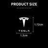 2/5/10Pcs Car Logo Sticker Central Control Decals Car Accessories For Tesla Model 3 Model X S 2016-2020 Decals TM3 TMX TMS Decal