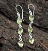 Solid 925 Sterling Silver Peridot Gemstone Handmade Designer Birthstone Gift Earring, Women Earring, Wedding Anniversary Gift