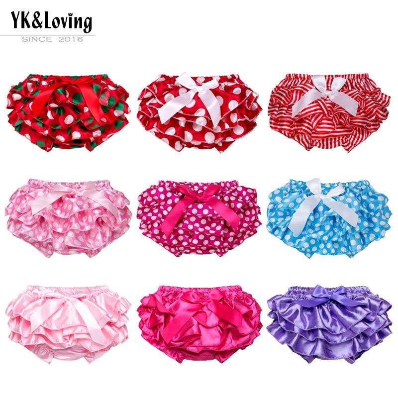 

Multicolor Satin Bow Ruffled Shorts for Baby Girls 80 (12-24 Months)