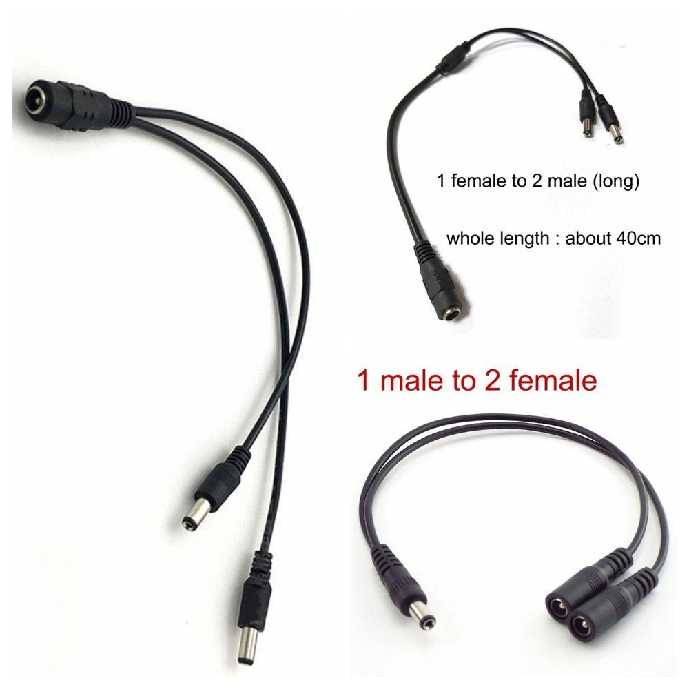 Cord Supply Adapter One Drag Two Power Supply Line Extension Cable DC Power Splitter Connector
