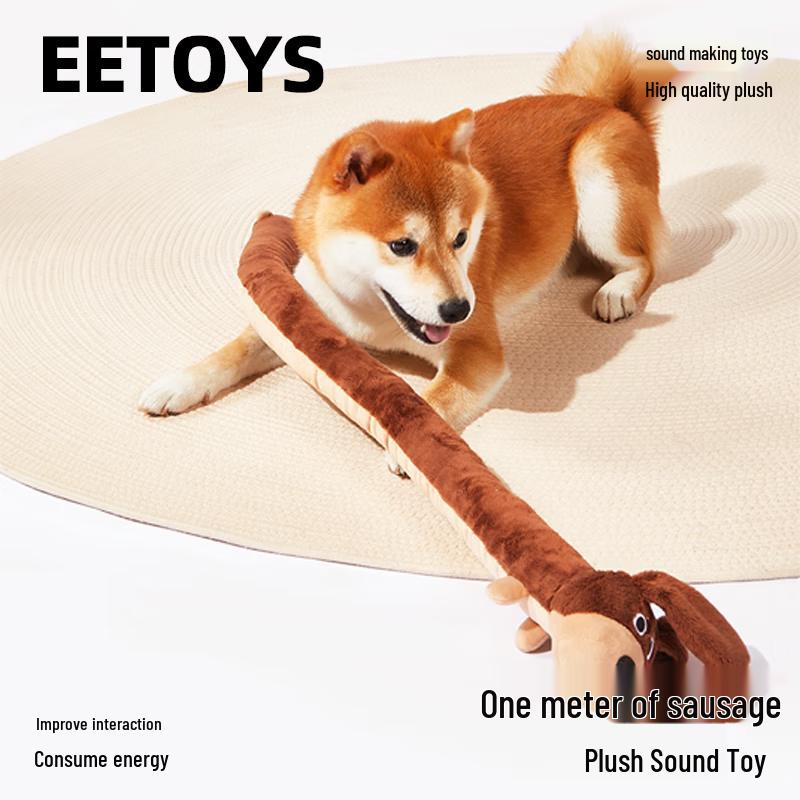 

EETOYS PET LOVER Durable Interactive Plush Dog Toy